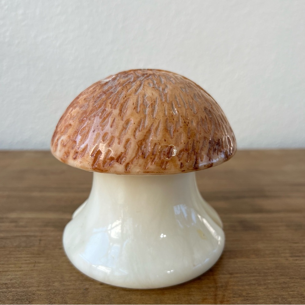 Vintage Mid Century Modern Marble Mushroom Bookends Textured Top MCM 60s/70s - Picture 3 of 11